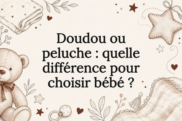 Doudou ou peluche : quelle différence pour choisir bébé ? - Calino Peluche