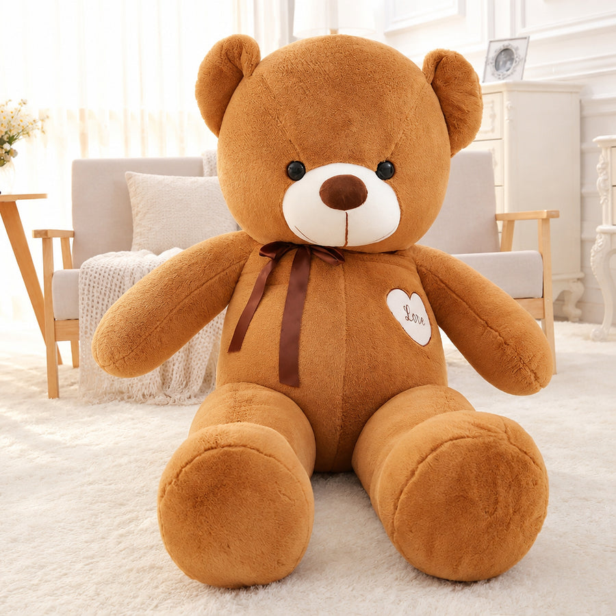 Ours en Peluche Géant XXL - Un Compagnon Câlin de 1 Mètre au Grand Cœur