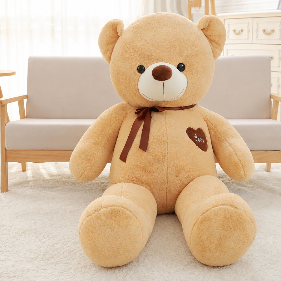 Ours en Peluche Géant XXL - Un Compagnon Câlin de 1 Mètre au Grand Cœur