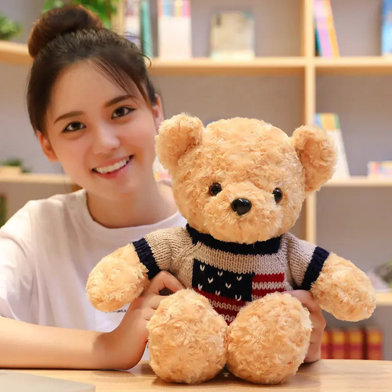 Ourson peluche câlin grand format – Un réconfort chaleureux pour petits et grands