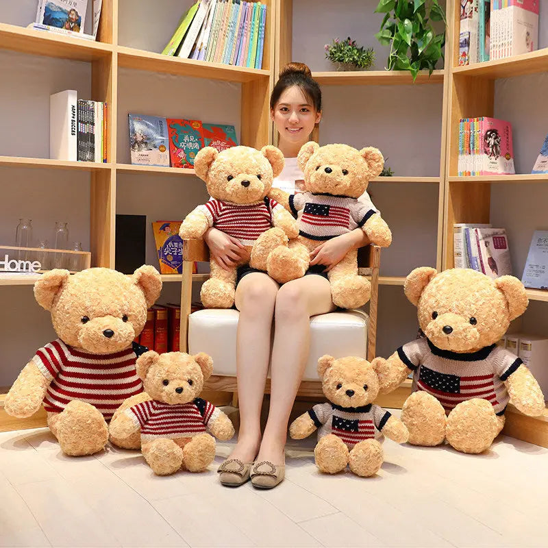 Ourson peluche câlin grand format – Un réconfort chaleureux pour petits et grands
