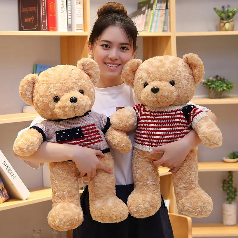 Ourson peluche câlin grand format – Un réconfort chaleureux pour petits et grands