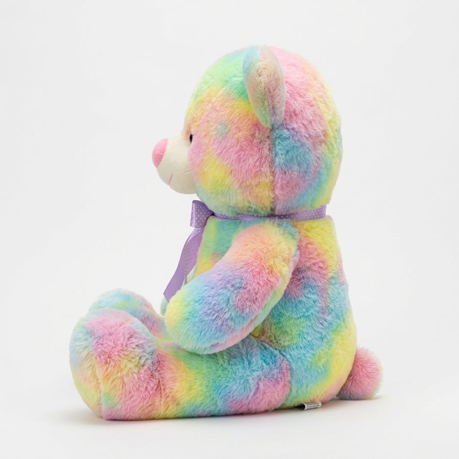 Ourson En Peluche Arc-En-Ciel Kawaii : Un Compagnon Doux et Coloré pour Tous