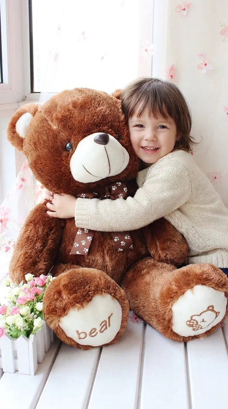 Ourson En Peluche Géant Kawaii : Votre Compagnon Doux et Cozy