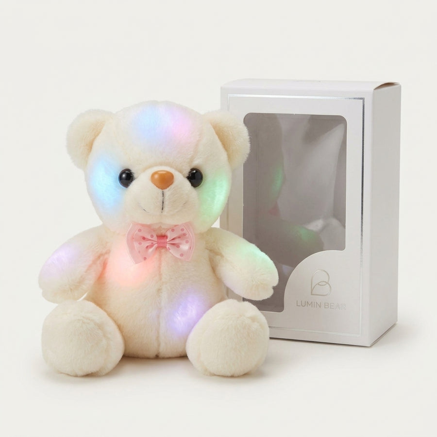 Ourson En Peluche Veilleuse : Douceur et Magie Multicolore pour Bébé